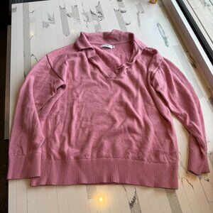 McIntyre Merino Angela Lightweight Top – Size Small, Dusty Rose